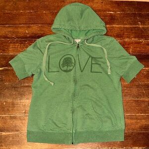 XL Mid 2000’s Green Short Sleeve Zipped Mossimo Supply Co Jacket